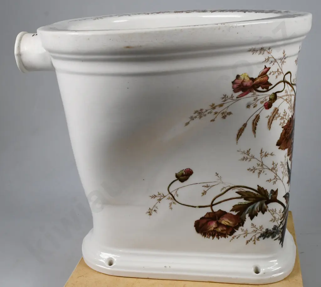 SAMPLE PURITAS FLORAL TOILET BOWL ON STAND Image 1++