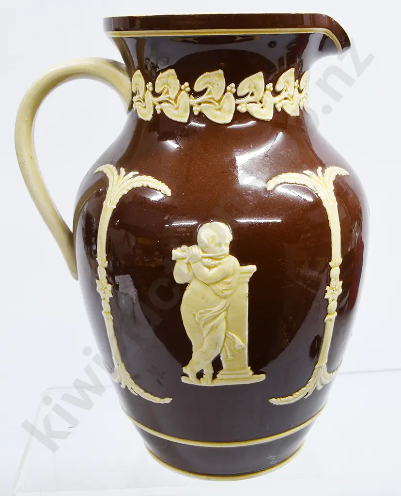 POTTERY JUG MARKED LEAR - MILTON ?? Image 1++