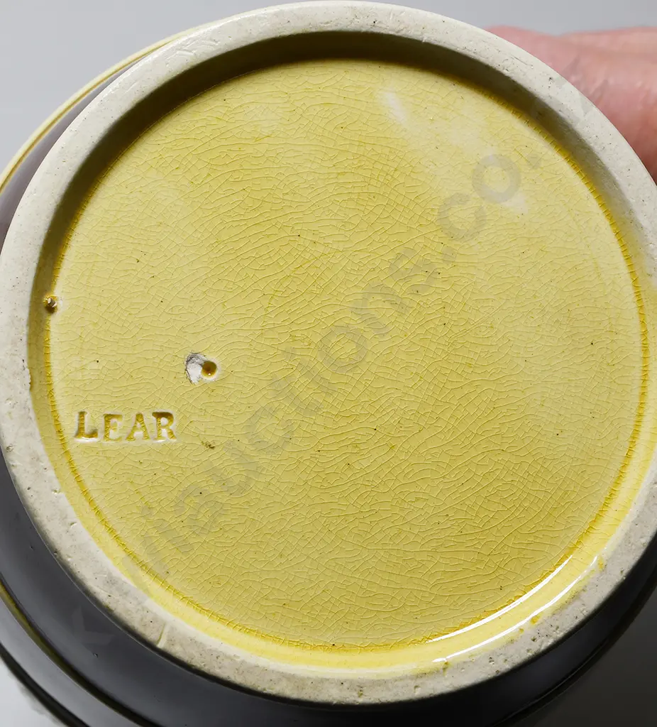 POTTERY JUG MARKED LEAR - MILTON ?? Image 1++