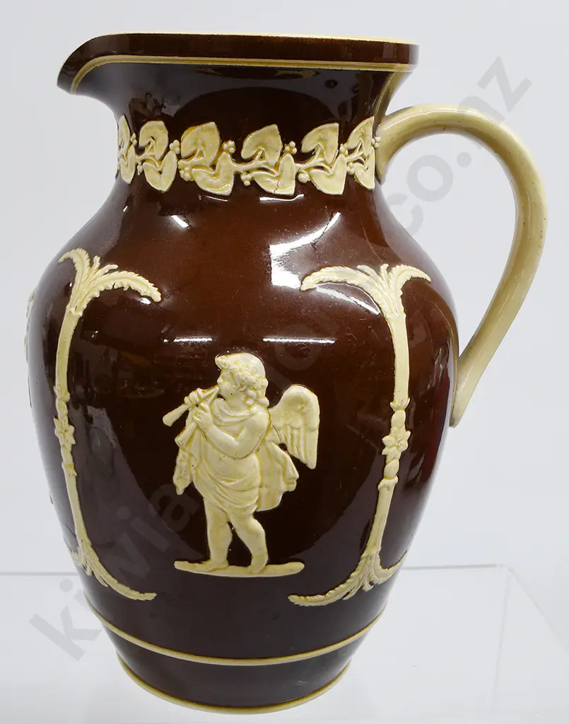 POTTERY JUG MARKED LEAR - MILTON ?? Image 1++