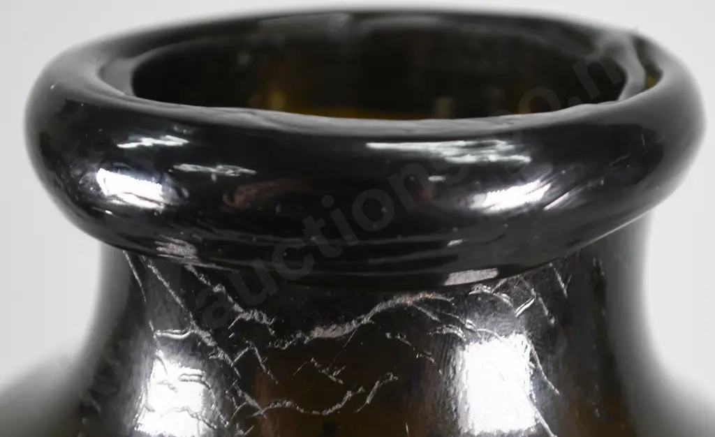 EARLY TALL FREE BLOWN GLASS APOTHECARY BOTTLE Image 1++