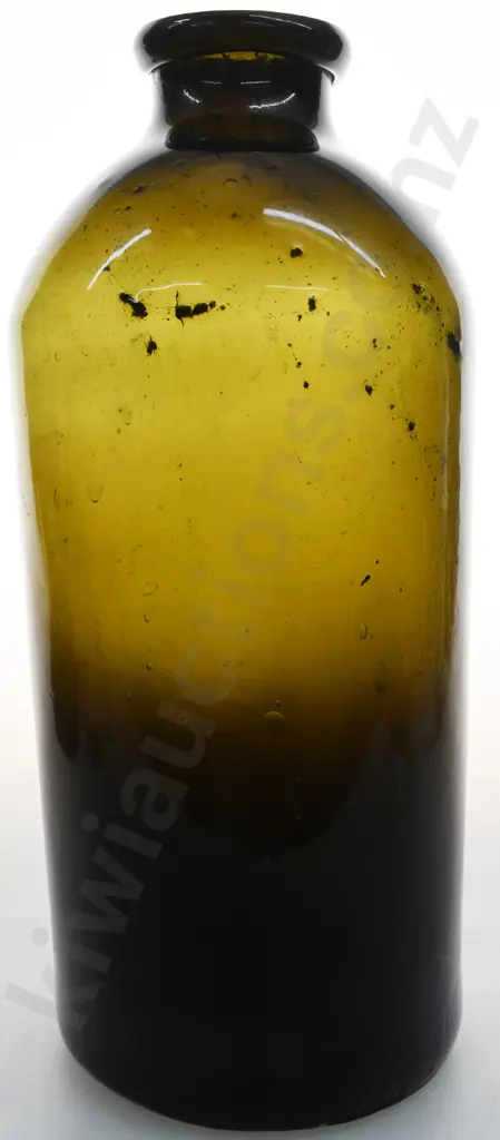 EARLY TALL FREE BLOWN GLASS APOTHECARY BOTTLE Image 1++