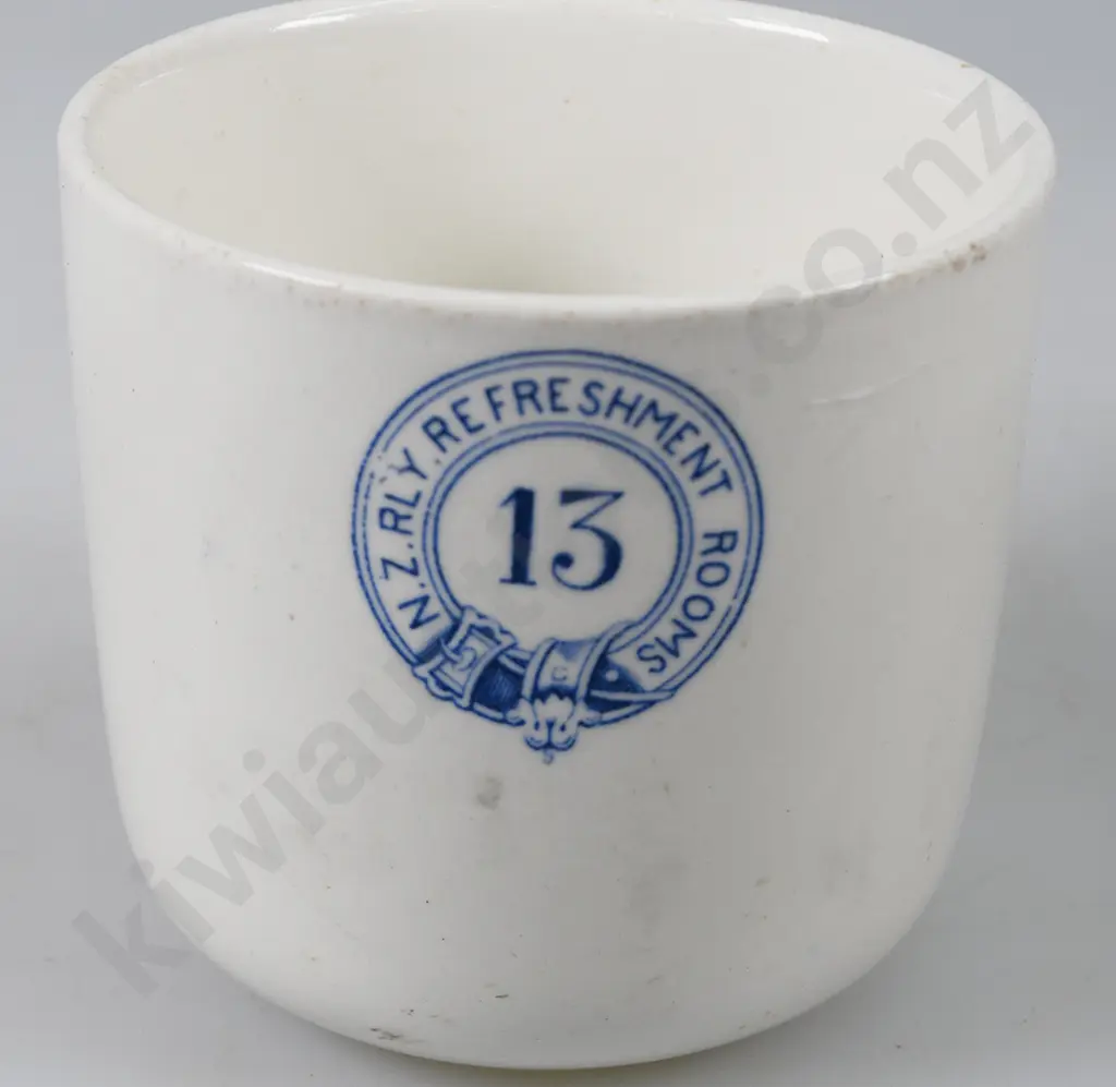 NZ RAILWAY REFRESHMENT ROOMS KAITOKE NUMBER 13 CUP & SAUCER Image 1++