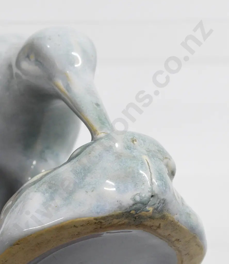 CROWN LYNN TRICKLE GLAZED KIWI Image 1++