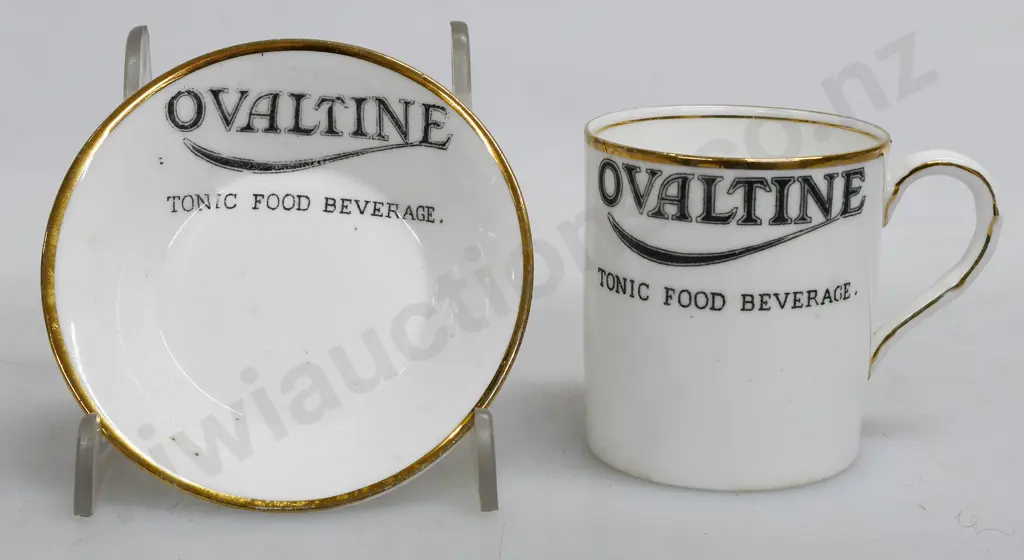 OVALTINE CUP AND SAUCER Image 1++