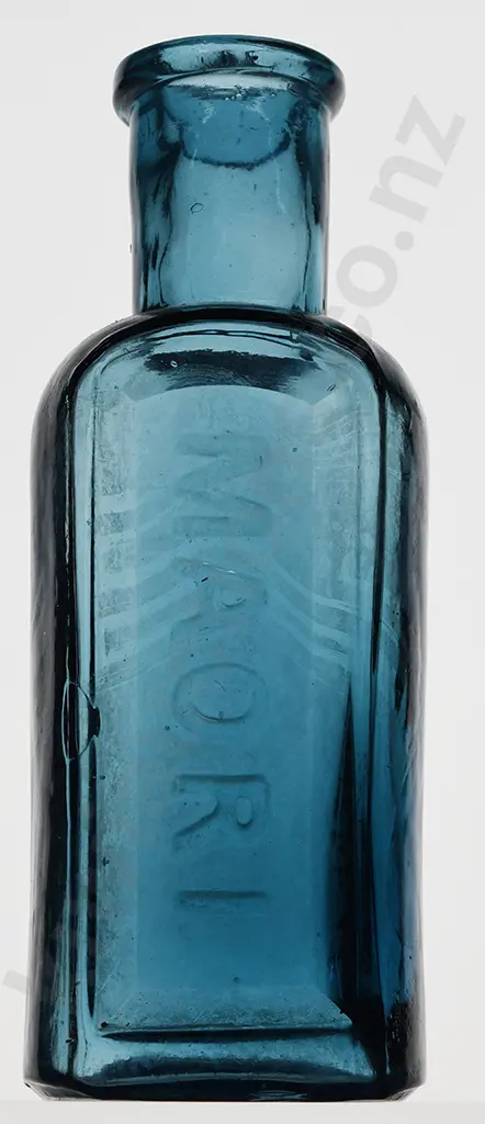 COPPER BLUE MAORI BLACKING POLISH BOTTLE Image 1++