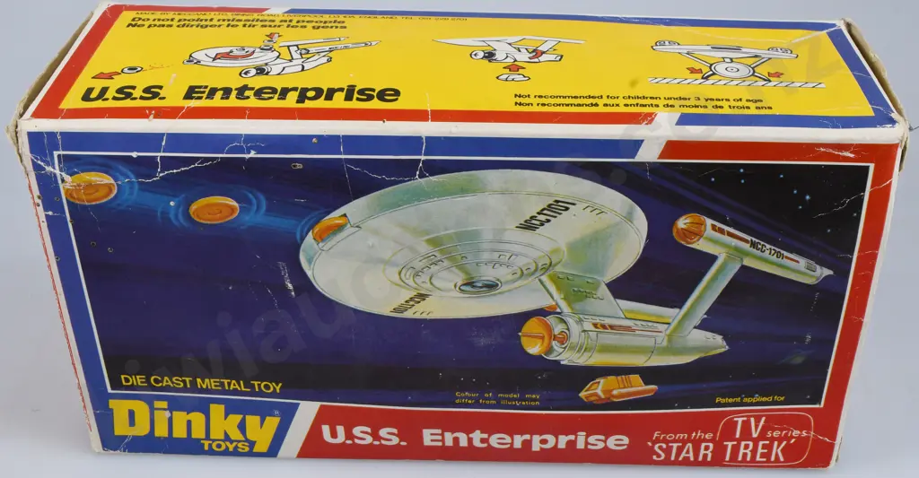 DINKY MODEL 358 USS ENTERPRISE STAR TREK 1976 Image 1++