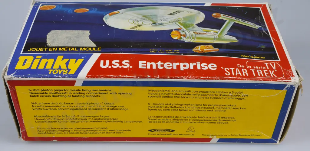 DINKY MODEL 358 USS ENTERPRISE STAR TREK 1976 Image 1++