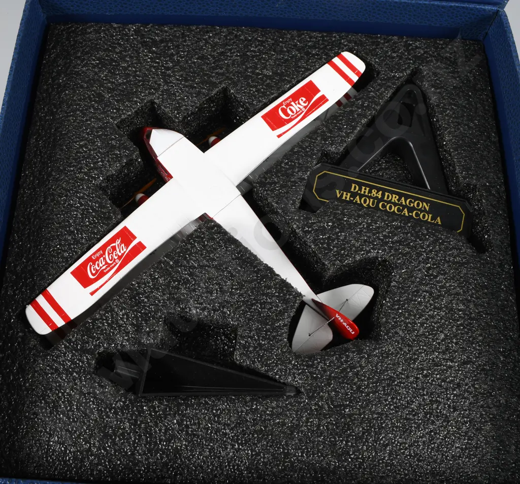 DE HAVILAND DH84 DRAGON AIRCRAFT COCA COLA BOXED Image 1++