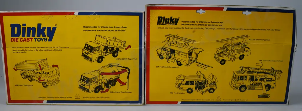 DINKY TOYS 940 MERCEDES BENZ TRUCK, 266 FIRE TENDER Image 1++