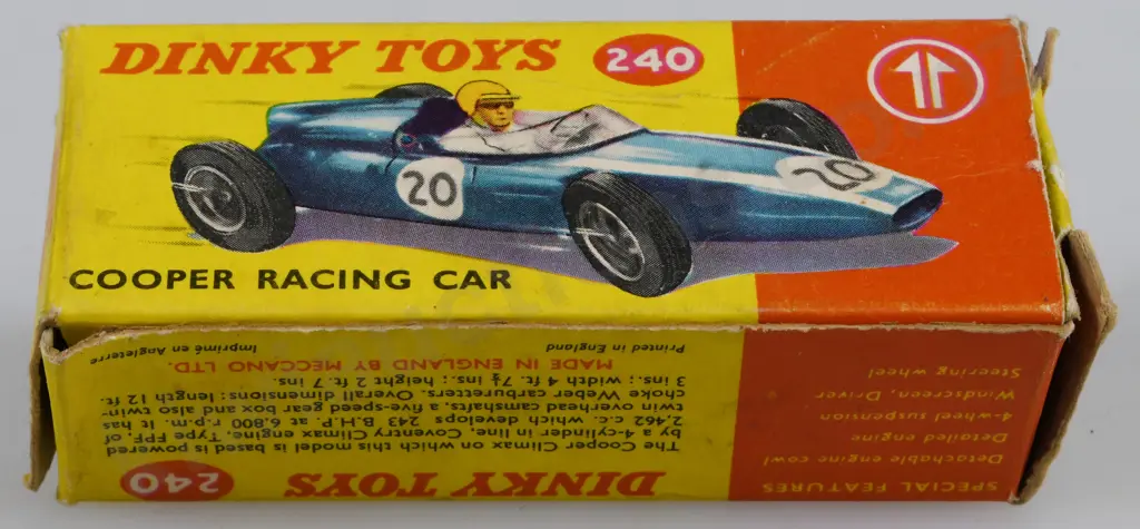 DINKY TOY MODEL 240 COOPER RACING CAR Image 1++