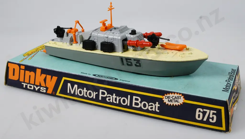 DINKY TOYS 675 MOTOR PATROL BOAT AND RESCUE LAUNCH Image 1++