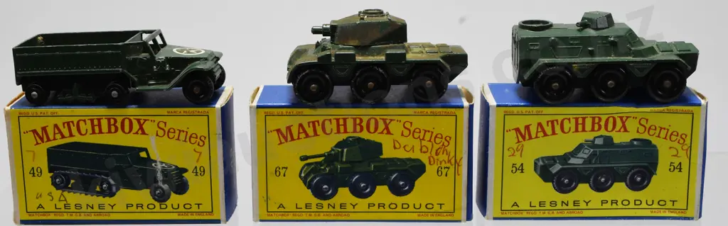 MATCHBOX ARMY HALF TRUCK/SALADIN ARMOURED CAR/SARACEN CARRIER Image 1++