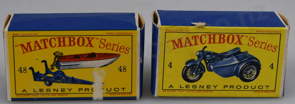 MATCHBOX SERIES TRIUMPH MOTORCYCLE, TRAILER & BOAT Image 1++