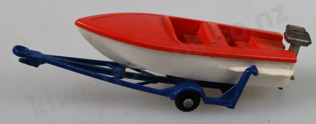 MATCHBOX SERIES TRIUMPH MOTORCYCLE, TRAILER & BOAT Image 1++