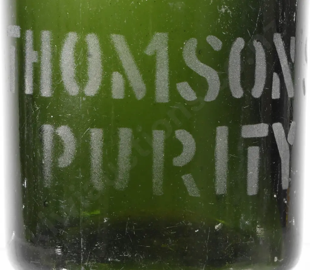 THOMSON'S PURITY ETCHED CROWN TOP BEER Image 1++