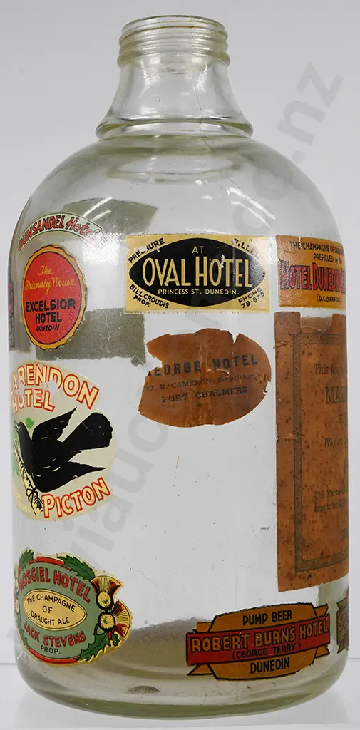BEER FLAGON WITH STICKERS Image 1++