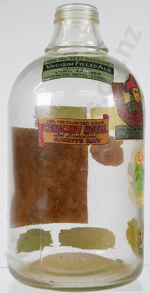 BEER FLAGON WITH STICKERS Image 1++