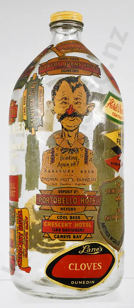 BEER FLAGON WITH STICKERS Image 1++