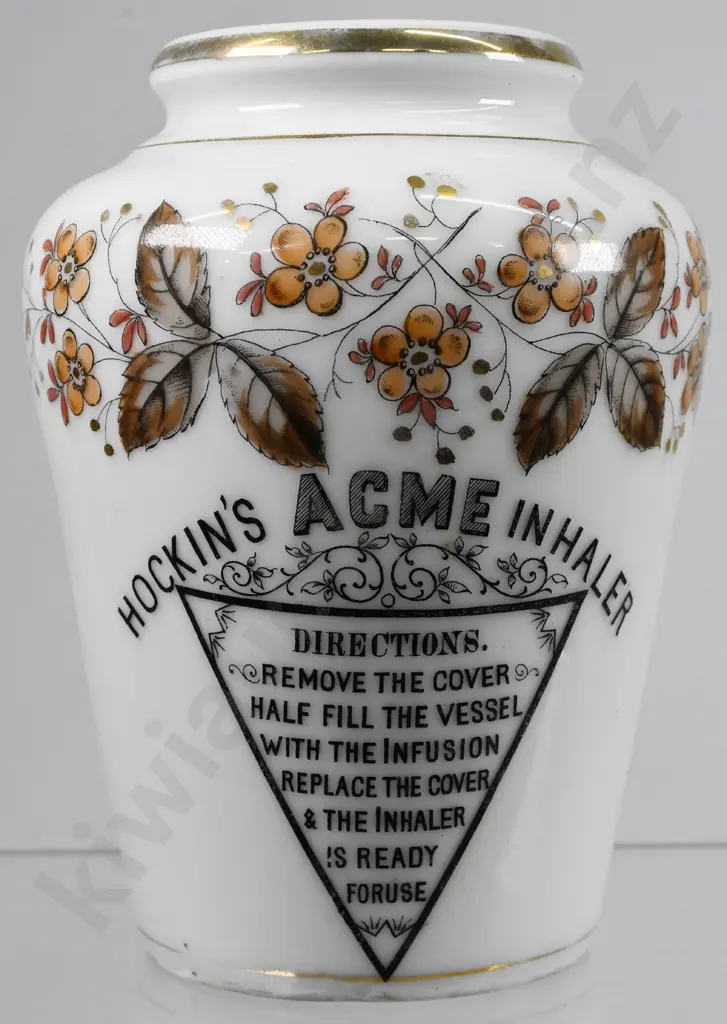 HOCKIN'S ACME INHALER, BOXED CONGREVES ELIXIR Image 1++