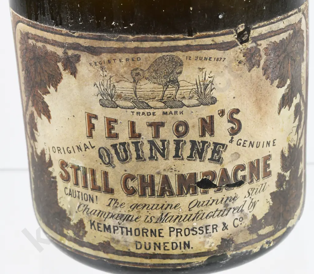 KEMPTHORNE PROSSER DUNEDIN CHAMPAGNE BOTTLE Image 1++