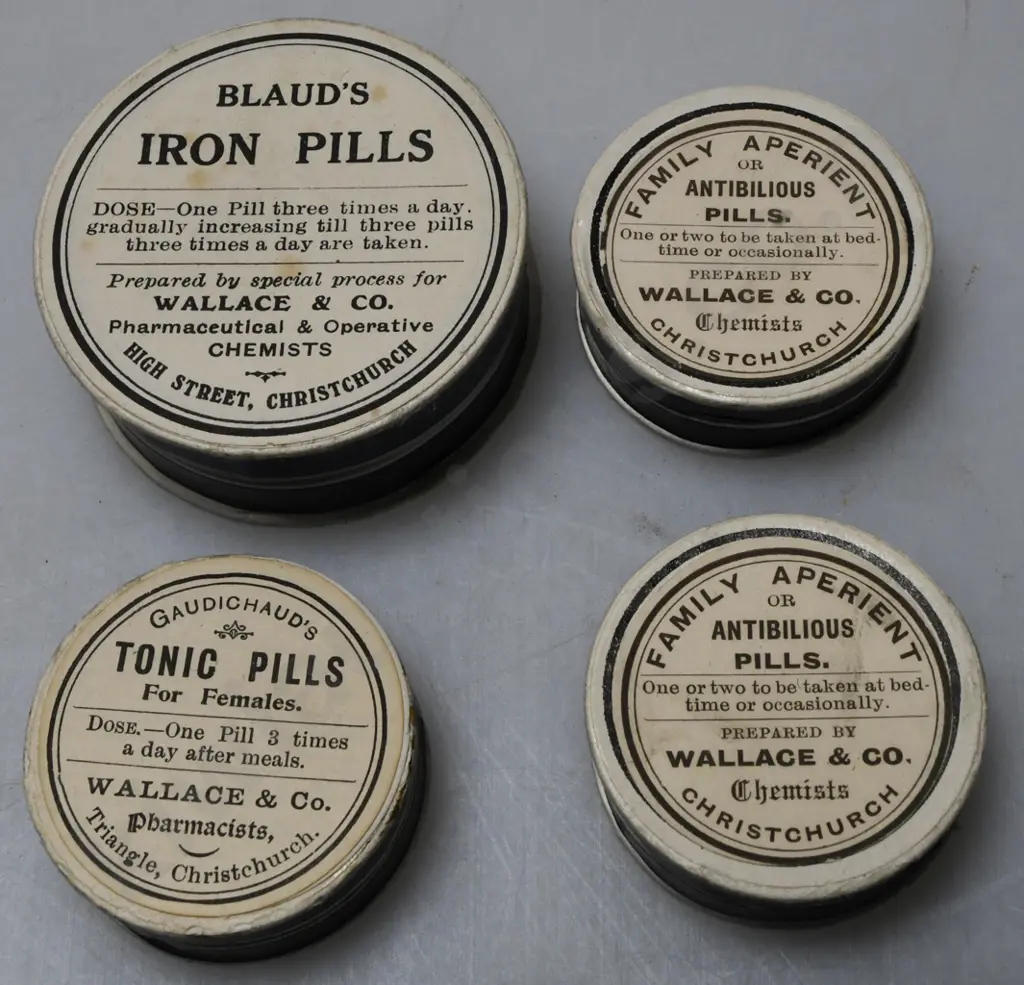 PHARMACEUTICAL PAPER LABELS AND PILL BOXES, CHRISTCHURCH CHEMISTS Image 1++