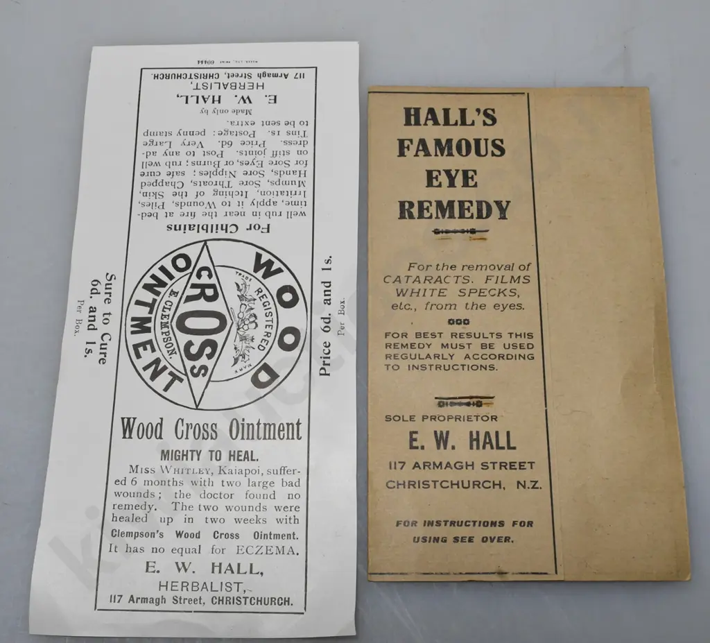 PHARMACEUTICAL PAPER LABELS AND PILL BOXES, CHRISTCHURCH CHEMISTS Image 1++