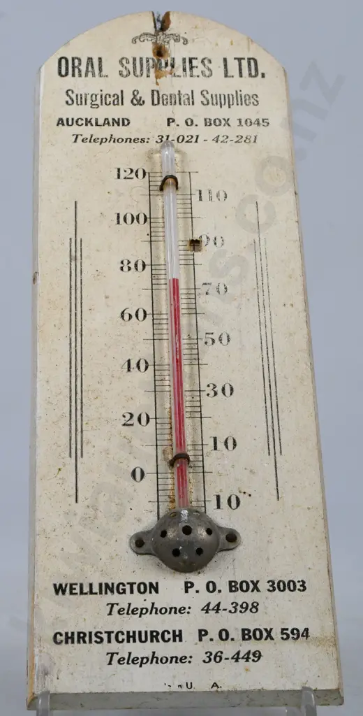 ORAL SUPPLIES LTD AUCKLAND WELLINGTON CHRISTCHURCH THERMOMETER Image 1++