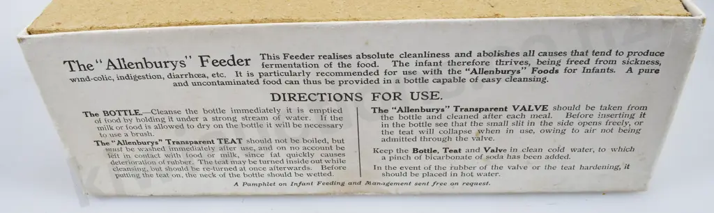 BOXED ALLENBURY'S BABY FEEDER BOTTLE Image 1++