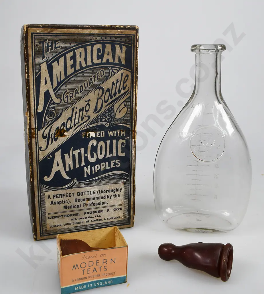 BOXED AMERICAN KEMPTHORNE PROSSER GRADUATED FEEDING BOTTLE Image 1++