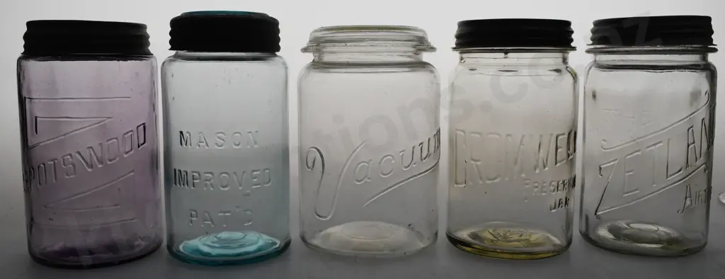 COLLECTION OF FRUIT PRESERVING JARS Image 1++
