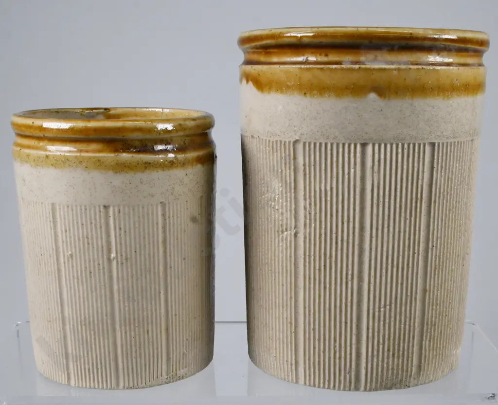 PHOENIX DUNEDIN STONEWARE JAM POTS Image 1++