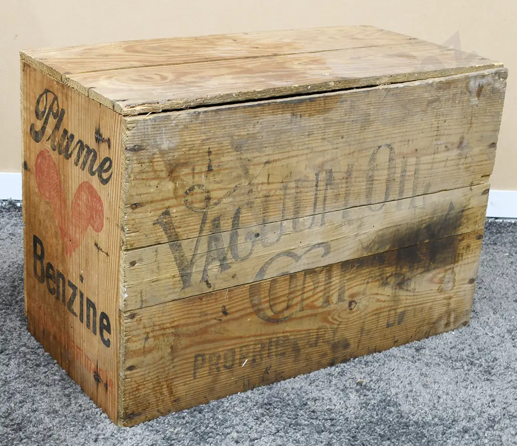 PLUME BENZINE OIL WOODEN BOX Image 1++