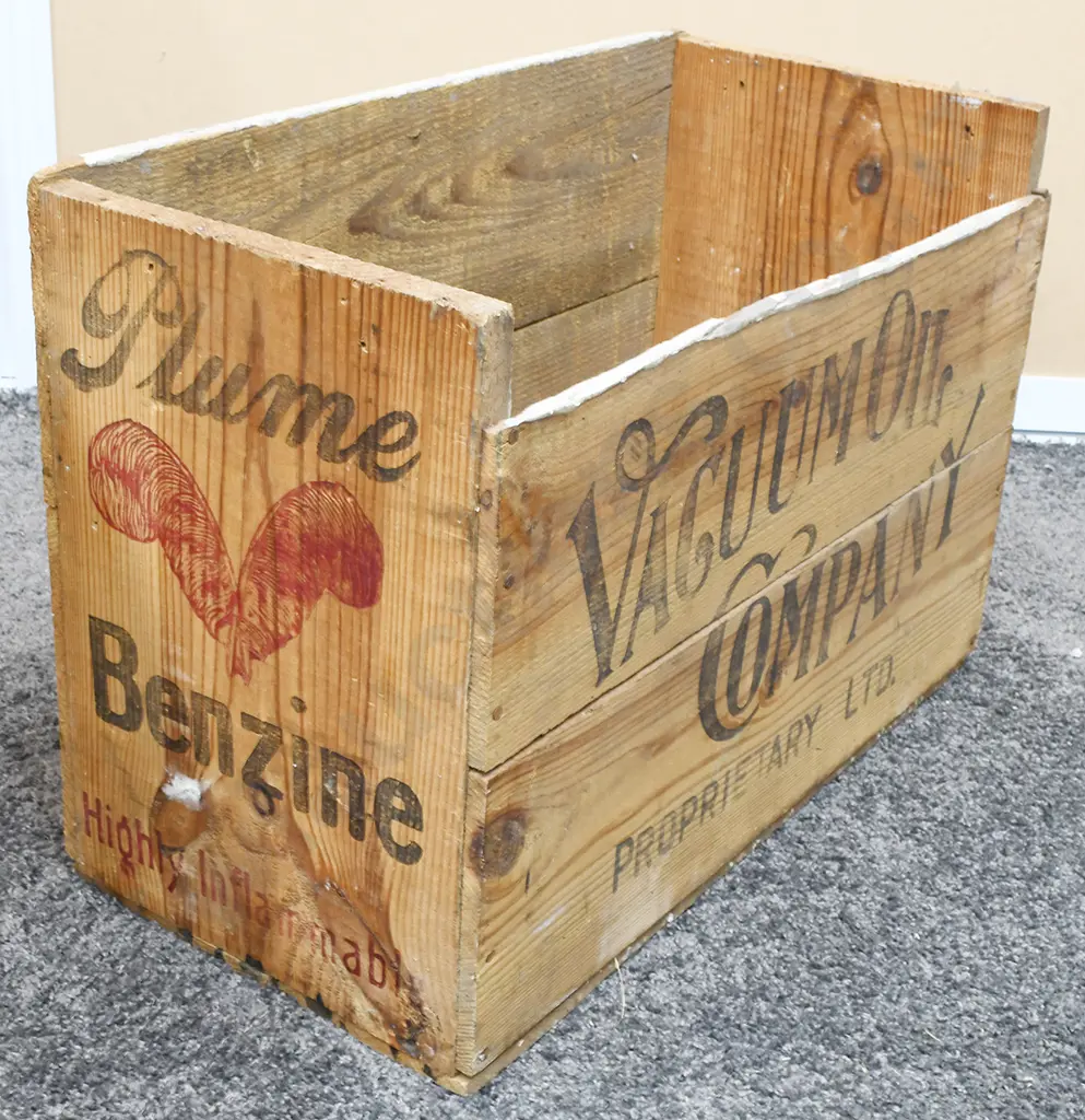 PLUME BENZINE OIL WOODEN BOX Image 1++