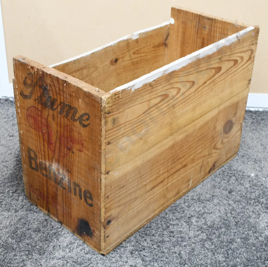 PLUME BENZINE OIL WOODEN BOX Image 1++