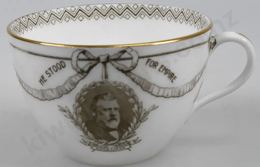 RICHARD SEDDON HUMANITARIAN DOULTON CUP, SAUCER, PLATE Image 1++