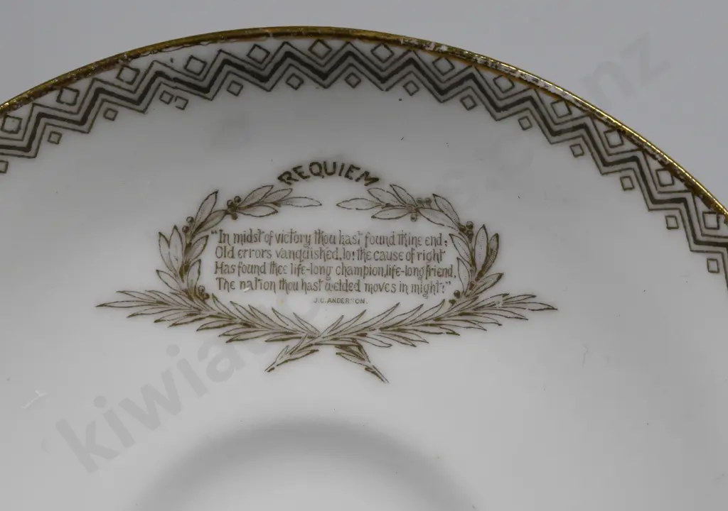 RICHARD SEDDON HUMANITARIAN DOULTON CUP, SAUCER, PLATE Image 1++