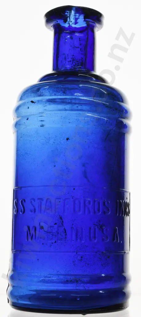 STAFFORD'S COBALT BLUE INK BOTTLE Image 1++