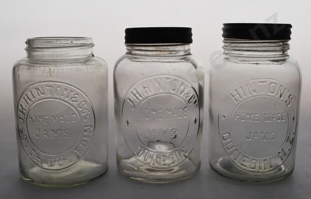 HINTON'S DUNEDIN FRUIT AND JAM JARS Image 1++