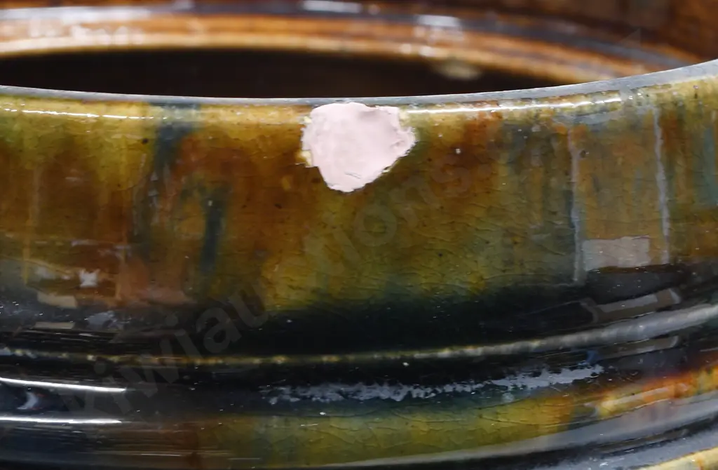 HUTSON  MAJOLICA GLAZED BARREL Image 1++
