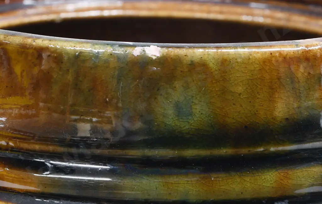 HUTSON  MAJOLICA GLAZED BARREL Image 1++