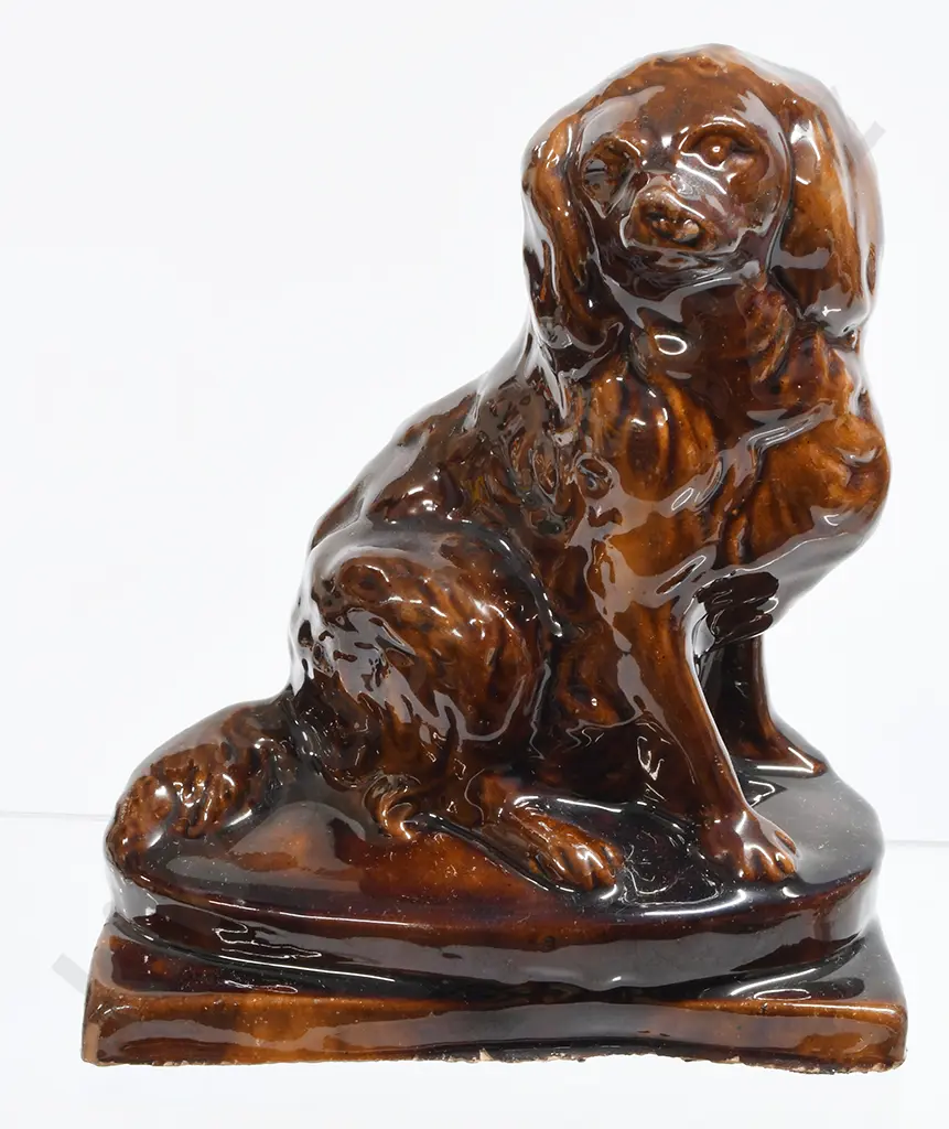 EARLY COLONIAL POTTERY LION Image 1++