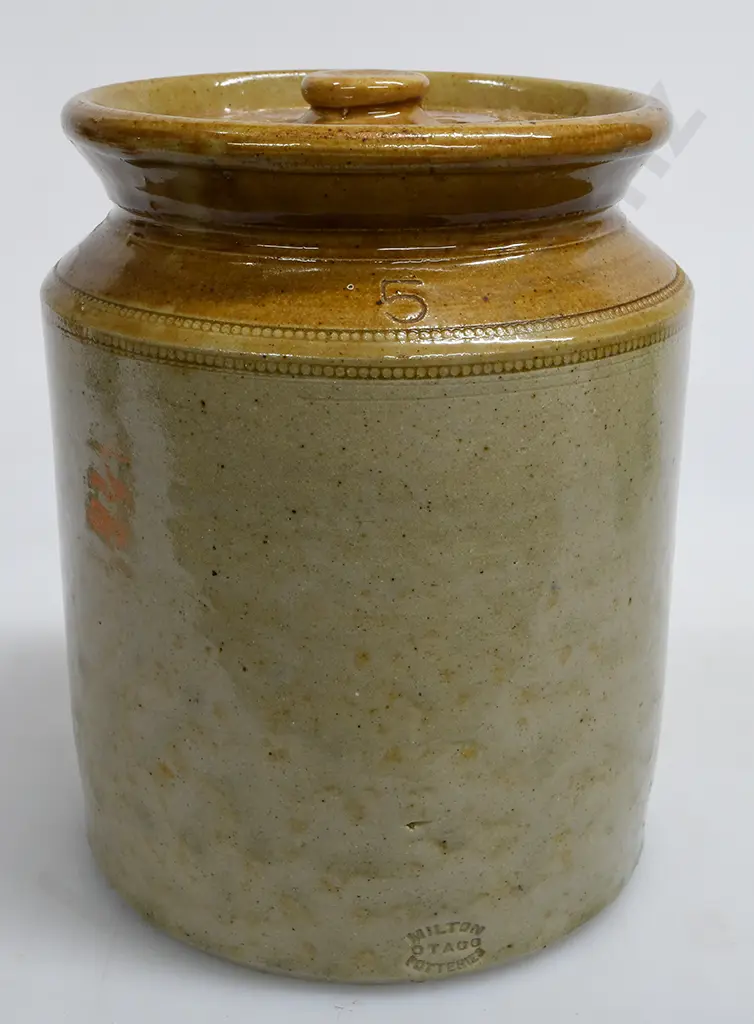 MILTON POTTERIES STORAGE JAR Image 1++