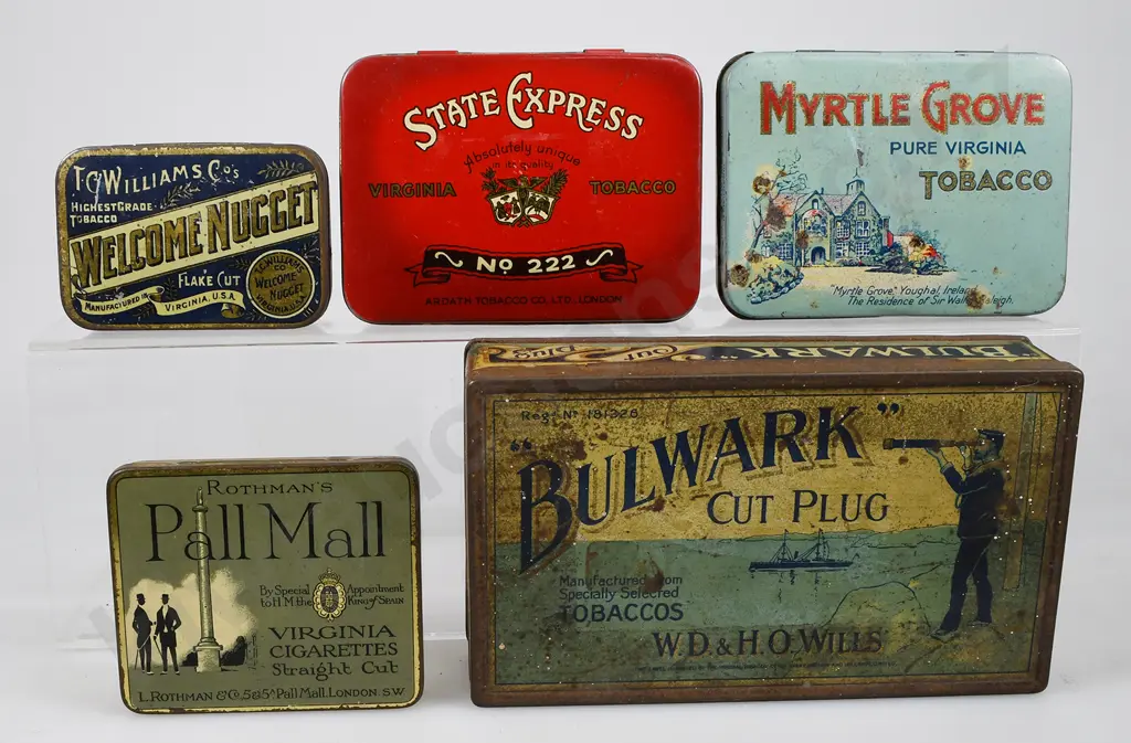 ENGLAND AND USA TOBACCO TINS Image 1++