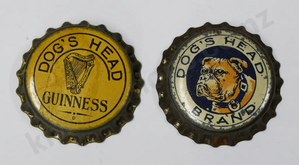 DOGS HEAD GUINNESS BOTTLE CAPS Image 1++
