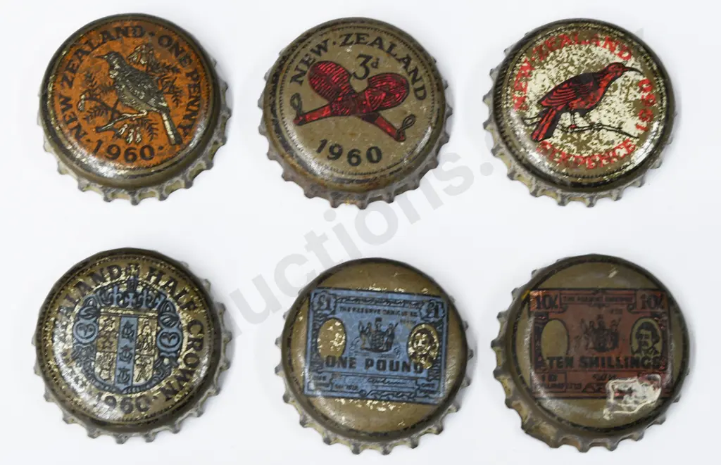 NEW ZEALAND SOFT DRINK BOTTLE CAPS Image 1++
