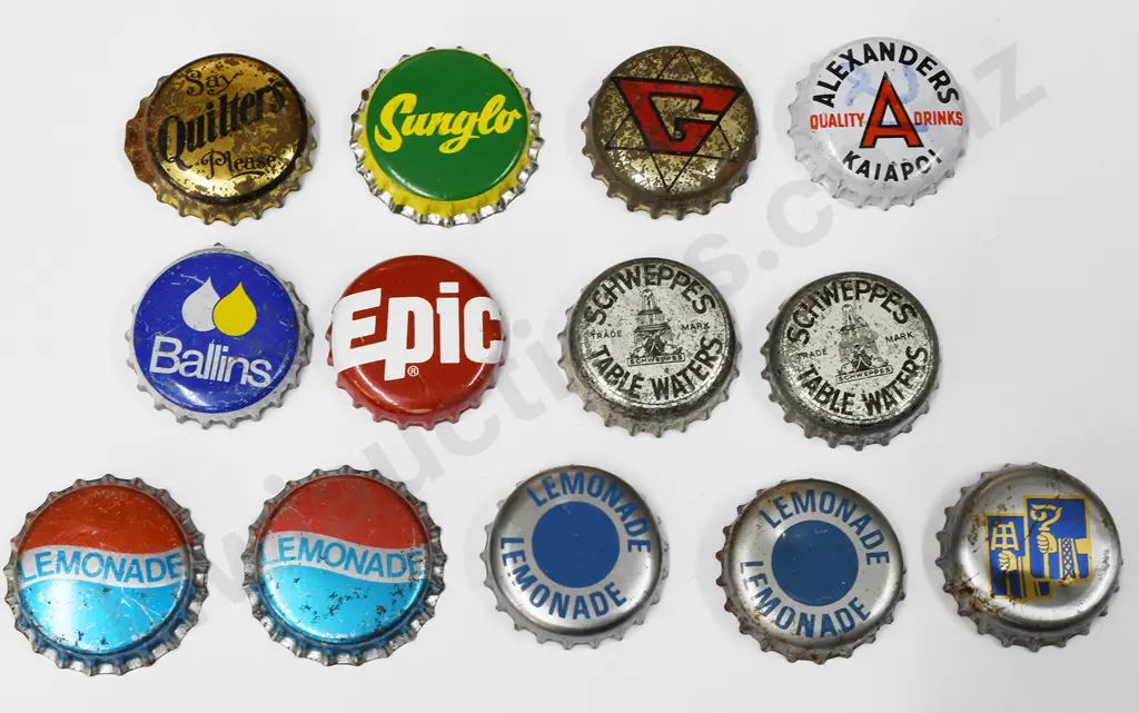 NEW ZEALAND SOFT DRINK  BOTTLE CAPS Image 1++