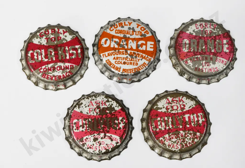 CURLY TOP BOTTLE CAPS Image 1++