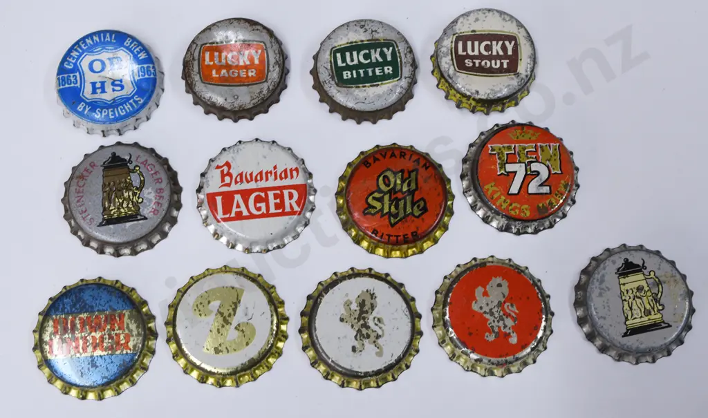 NEW ZEALAND BEER BOTTLE CAPS Image 1++