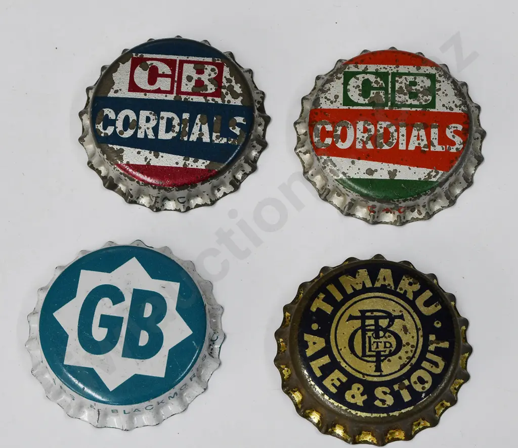 GROGANS & BLACKMORES, TIMARU BOTTLE CAPS Image 1++